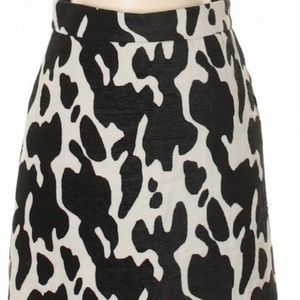 Zara Animal Print Mini Skirt